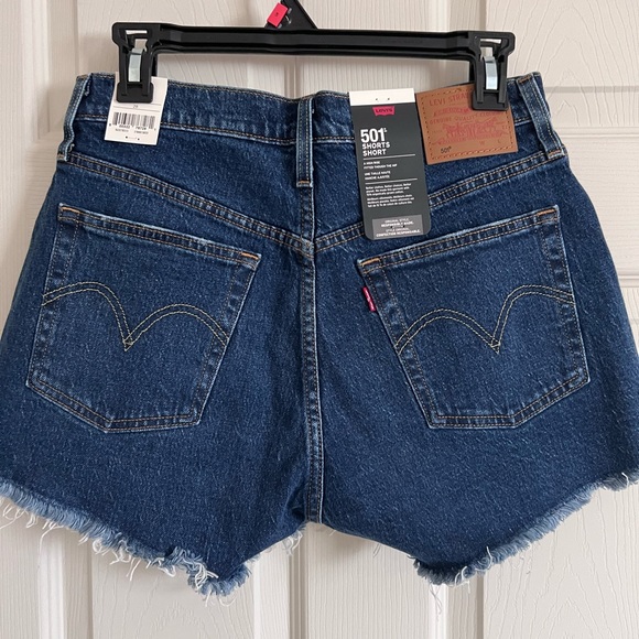 Levi’s 501 High Waist Shorts Size 28 - Picture 3 of 4